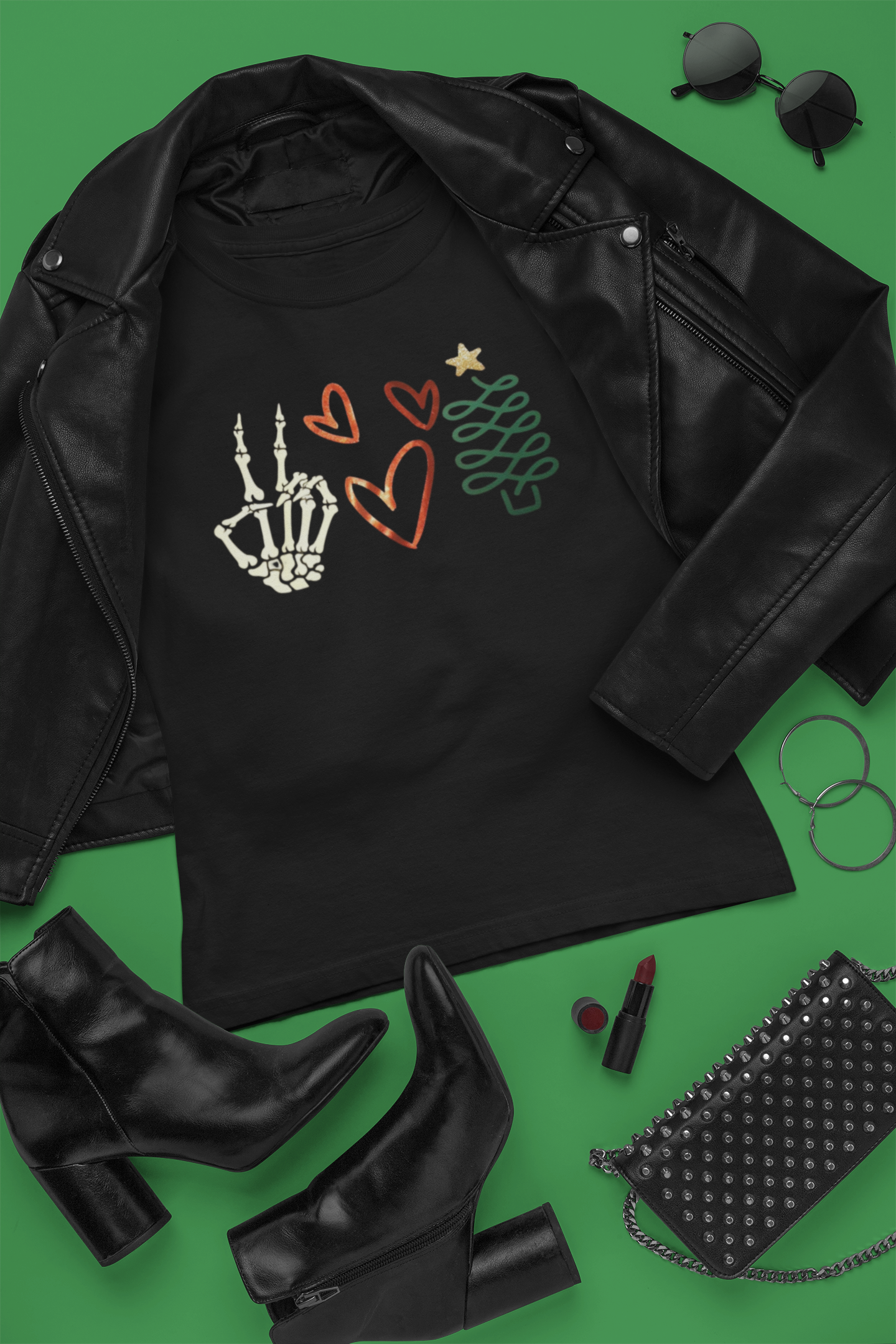 Peace Love Christmas Personalise T-shirt